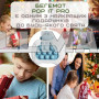 Дитяча розвиваюча іграшка електронний Поп Іт антистрес Pop It Pro блакитний Бегемот